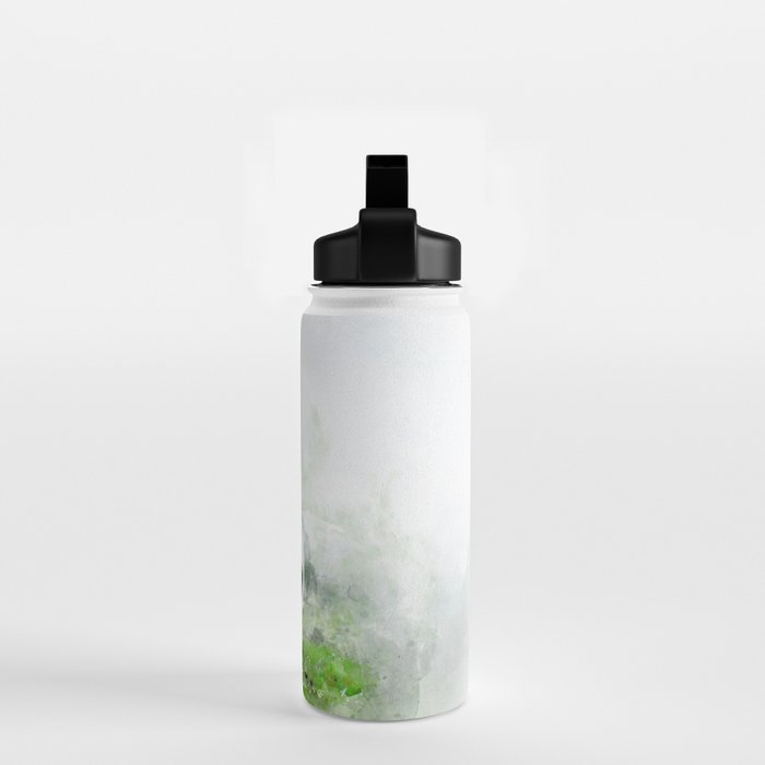 Watercolor soccer ball Water Bottle Gallery Image 2