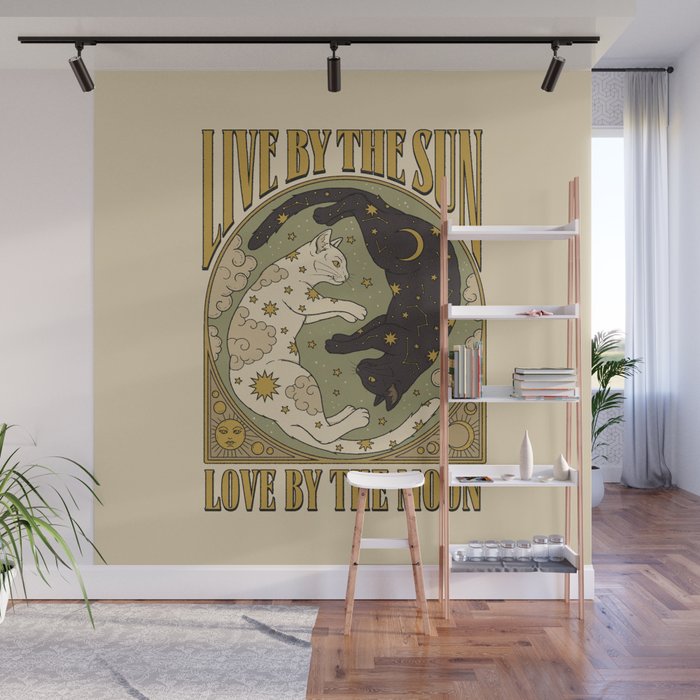 Sun and Moon Wall Mural Gallery Image 1