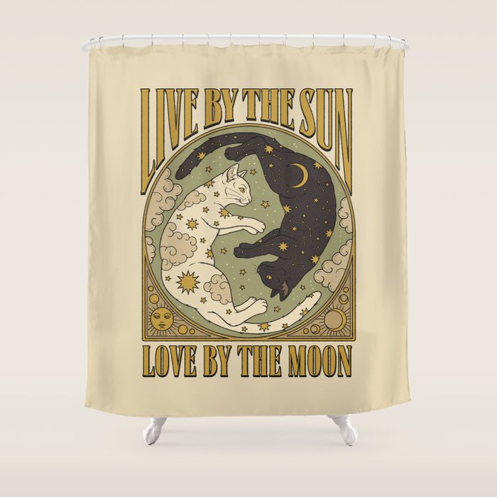 Sun and Moon Shower Curtain Gallery Image 1