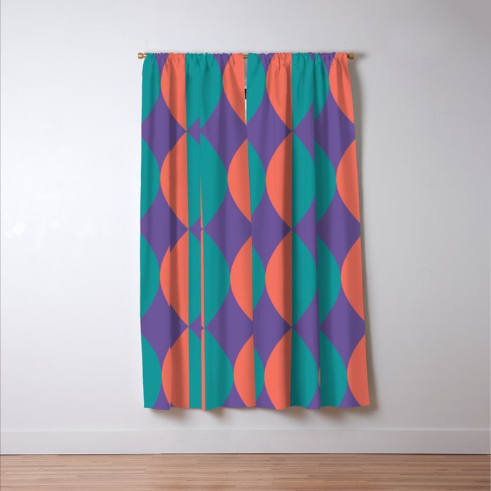 Passion Flower Geometry Window Curtain Gallery Image 3