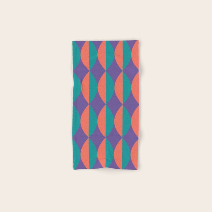 Passion Flower Geometry Bath Towel Gallery Image 1