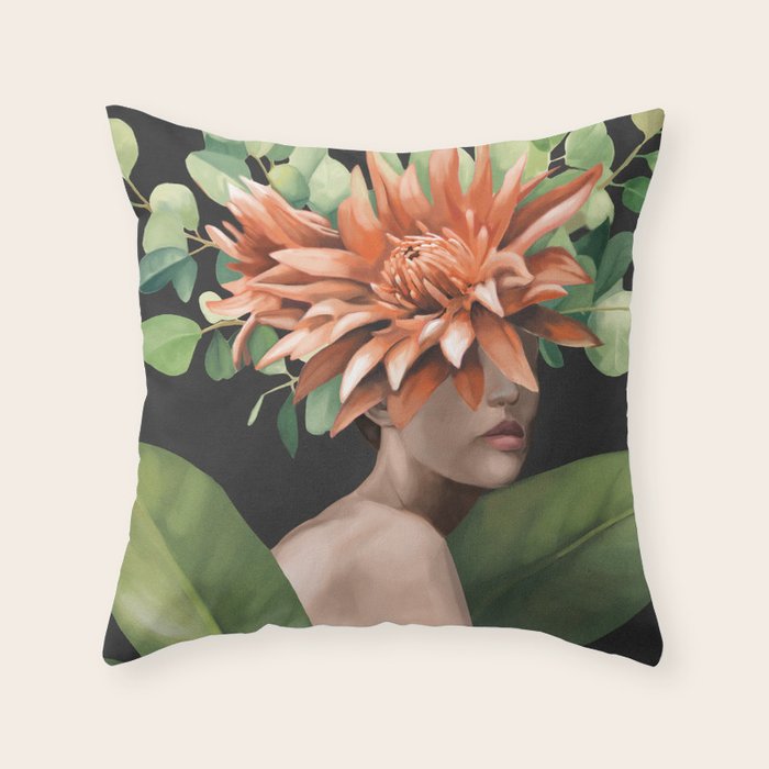 Veiled by Bloom 2 Throw Pillow Gallery Image 6
