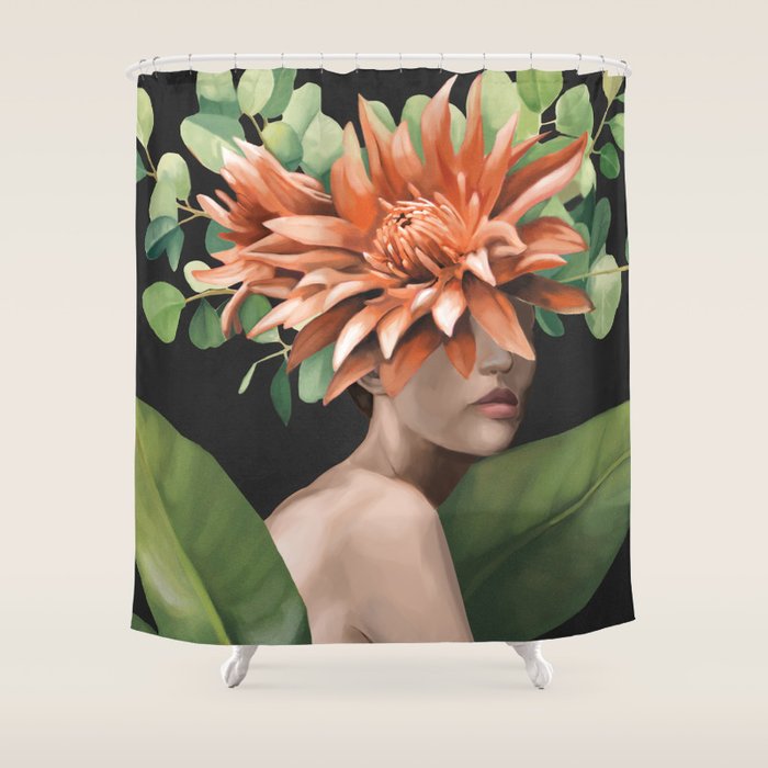 Veiled by Bloom 2 Shower Curtain Gallery Image 1