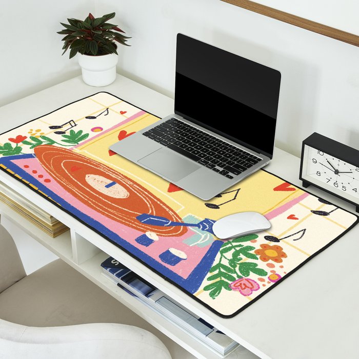 Vinyl love Desk Mat Gallery Image 2