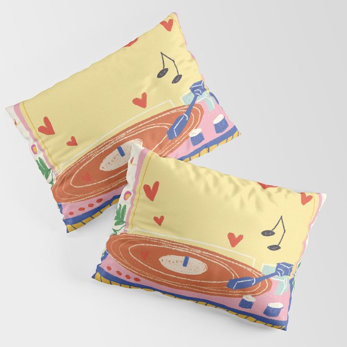 Vinyl love Pillow Sham Gallery Image 3