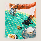 Chai, India Culture & People Painting, Exotic Travel Places Tea Bohemian Colorful Morocco Turkish Wall Tapestry Gallery Image 4