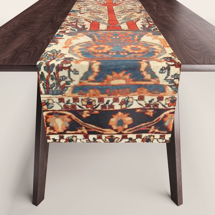 Antique Persian Tree Of Life Rug Print  Table Runner Gallery Image 1