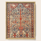 Antique Persian Tree Of Life Rug Print  Serving Tray Gallery Image 1