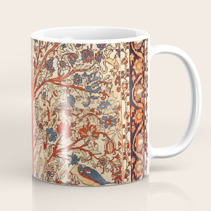 Antique Persian Tree Of Life Rug Print  Coffee Mug Gallery Image 1