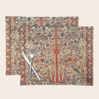 Antique Persian Tree Of Life Rug Print  Placemat Gallery Image 1