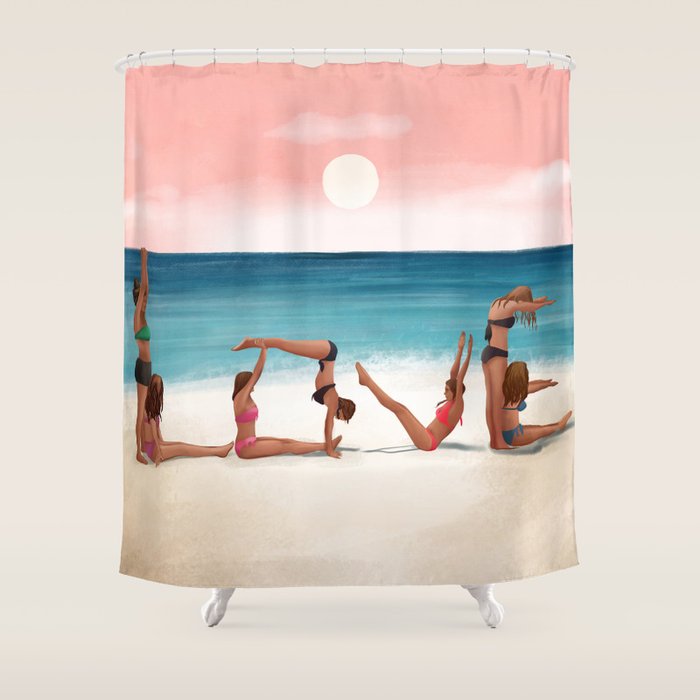 Sunset Love Shower Curtain Gallery Image 1