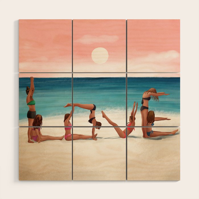 Sunset Love Wood Wall Art Gallery Image 1