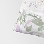 Lavender pastel green white watercolor floral pattern Pillow Sham Gallery Image 4