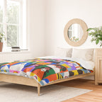 Diverse people in halloween costume pattern Duvet Cover Gallery Image 2