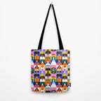 Diverse people in halloween costume pattern Tote Bag Gallery Image 2