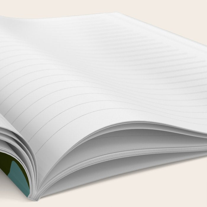 Daisy Pop - Turquoise and Dark Green Notebook Gallery Image 2
