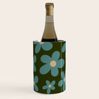 Daisy Pop - Turquoise and Dark Green Wine Chiller Gallery Image 1