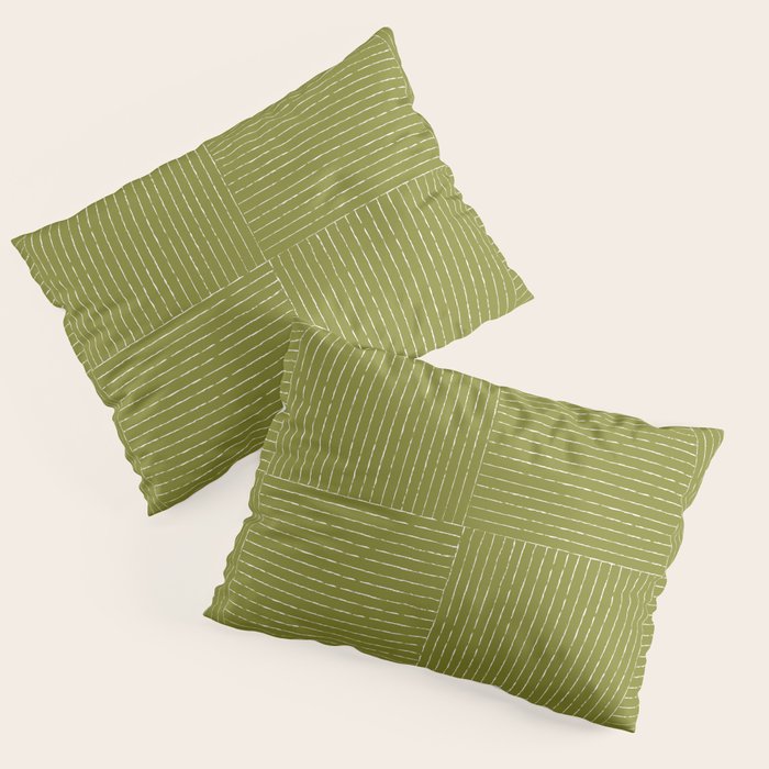 Line III (Matcha Green) Pillow Sham Gallery Image 3