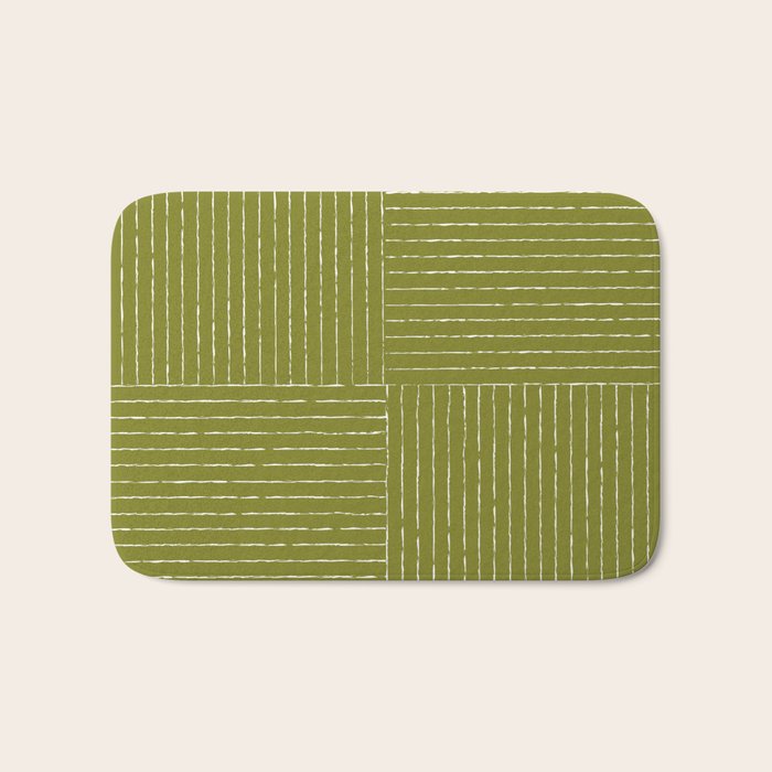 Line III (Matcha Green) Bath Mat Gallery Image 1