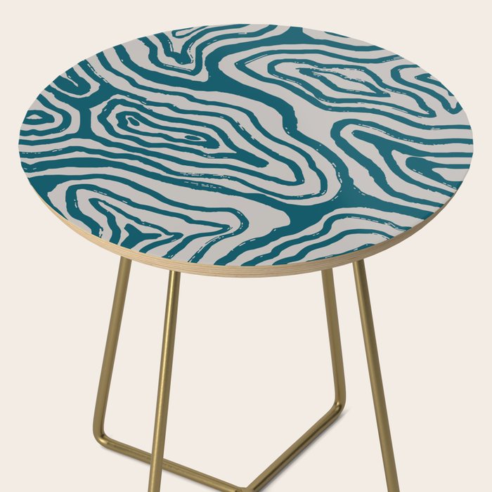 Aquamarine Brush Rivers Side Table Gallery Image 2