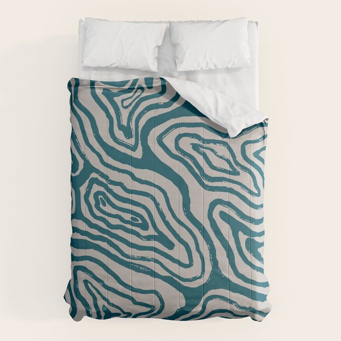 Aquamarine Brush Rivers Comforter Gallery Image 6