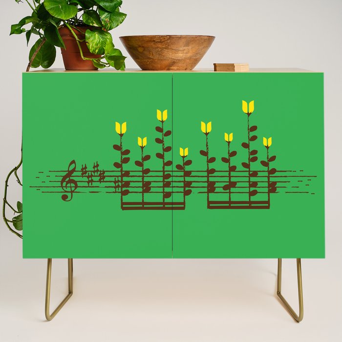Music notes garden Credenza Gallery Image 1