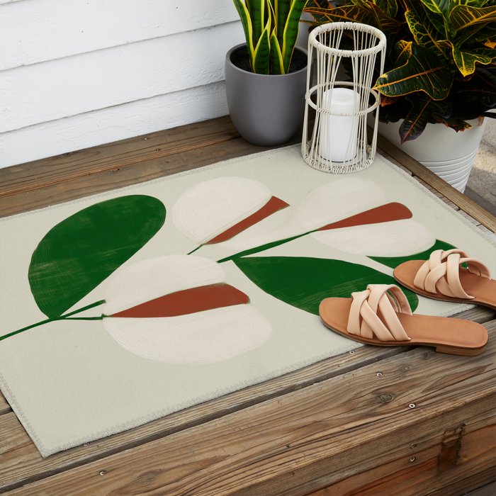 Winter Petals Outdoor Rug Gallery Image 2
