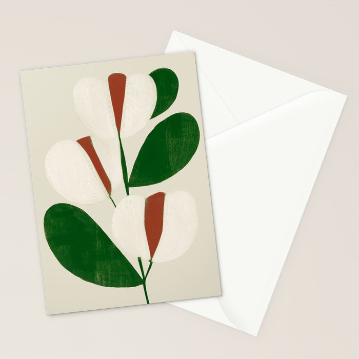 Winter Petals Stationery Card Gallery Image 2