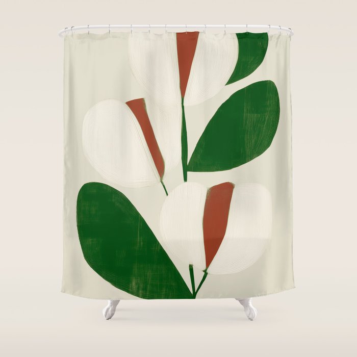 Winter Petals Shower Curtain Gallery Image 1