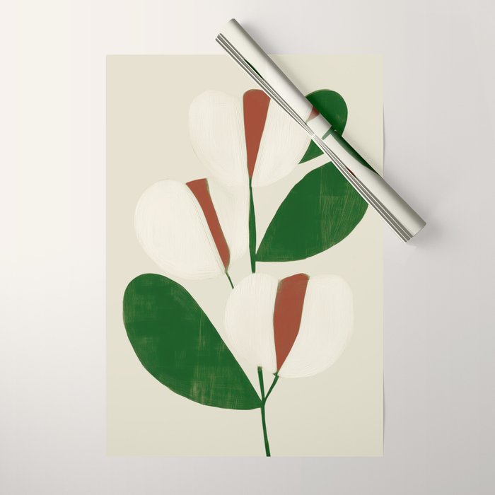 Winter Petals Wrapping Paper Gallery Image 1