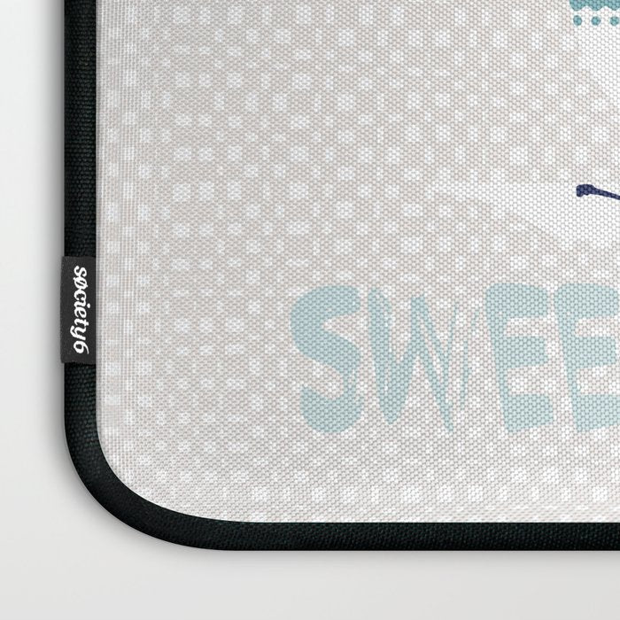Sweet monster cupcake mint Laptop Sleeve Gallery Image 3