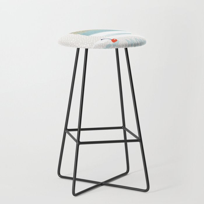Sweet monster cupcake mint Stool Gallery Image 1