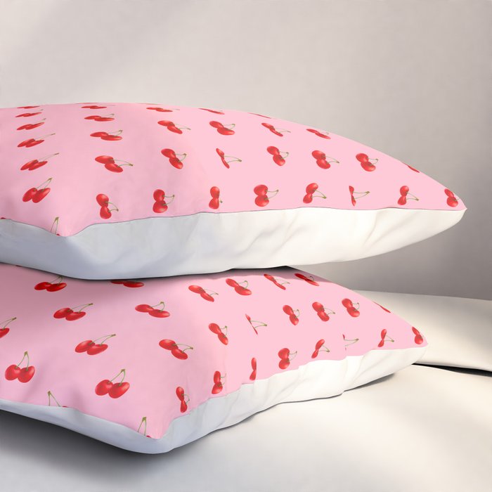 Y2K Cherries - Pink Pattern Miniature Pillow Sham Gallery Image 3
