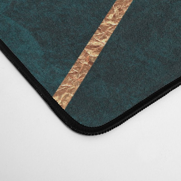 Deep Teal Stone Desk Mat Gallery Image 4
