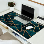 Deep Teal Stone Desk Mat Gallery Image 2