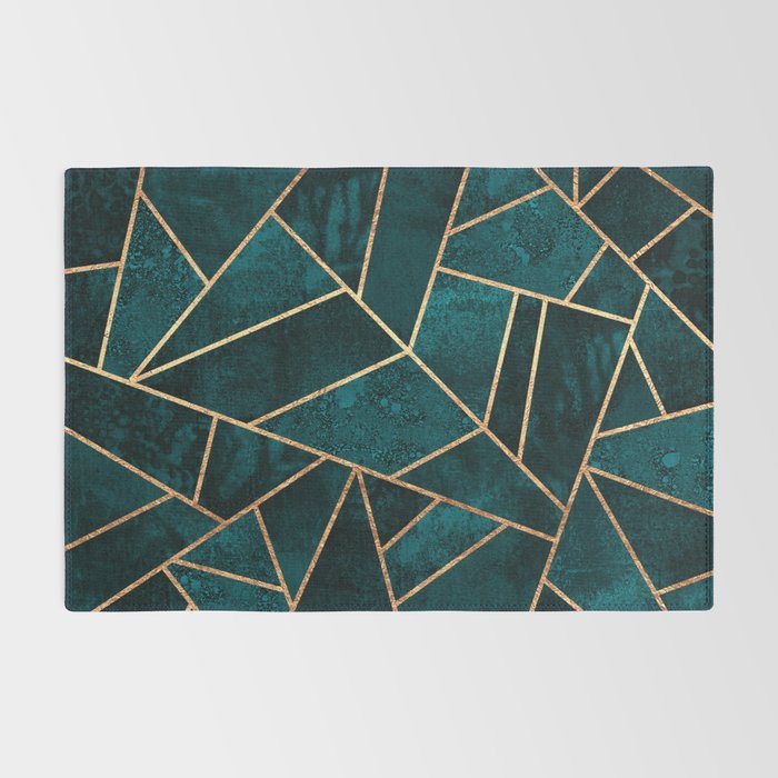 Deep Teal Stone Rug Gallery Image 2