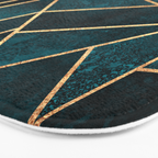 Deep Teal Stone Bath Mat Gallery Image 3
