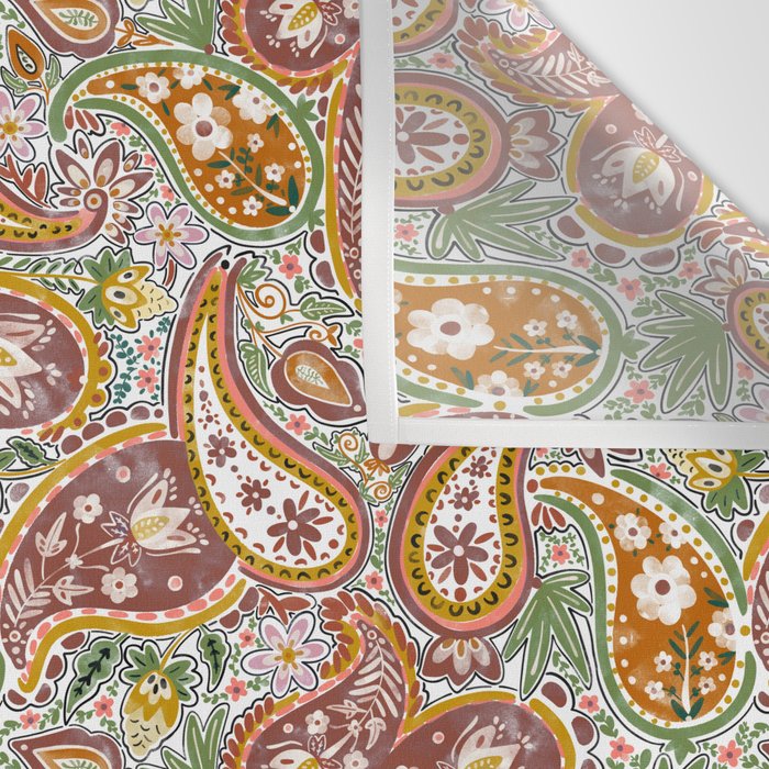 Rustic Paisley Delight Wall Tapestry Gallery Image 3