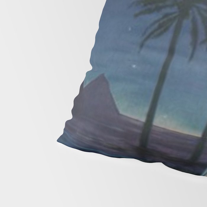 Melody of Ancient Egypt Art Deco romantic female figure by the River Nile painting by Henry Clive Pillow Sham Gallery Image 4