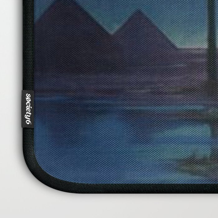 Melody of Ancient Egypt Art Deco romantic female figure by the River Nile painting by Henry Clive Laptop Sleeve Gallery Image 3