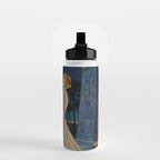 Melody of Ancient Egypt Art Deco romantic female figure by the River Nile painting by Henry Clive Water Bottle Gallery Image 2