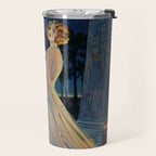 Melody of Ancient Egypt Art Deco romantic female figure by the River Nile painting by Henry Clive Travel Mug Gallery Image 2