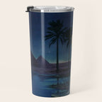 Melody of Ancient Egypt Art Deco romantic female figure by the River Nile painting by Henry Clive Travel Mug Gallery Image 3