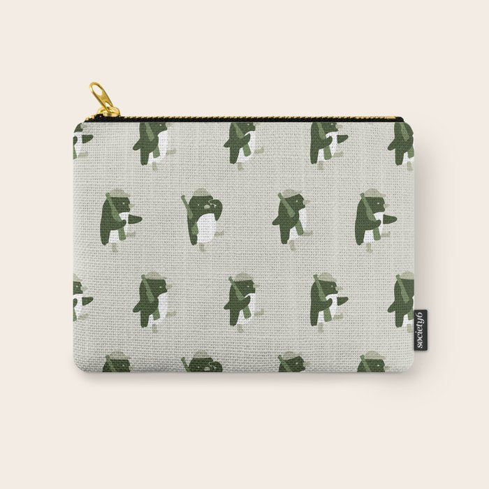 March of the Penguins pattern Carry All Pouch Gallery Image 1
