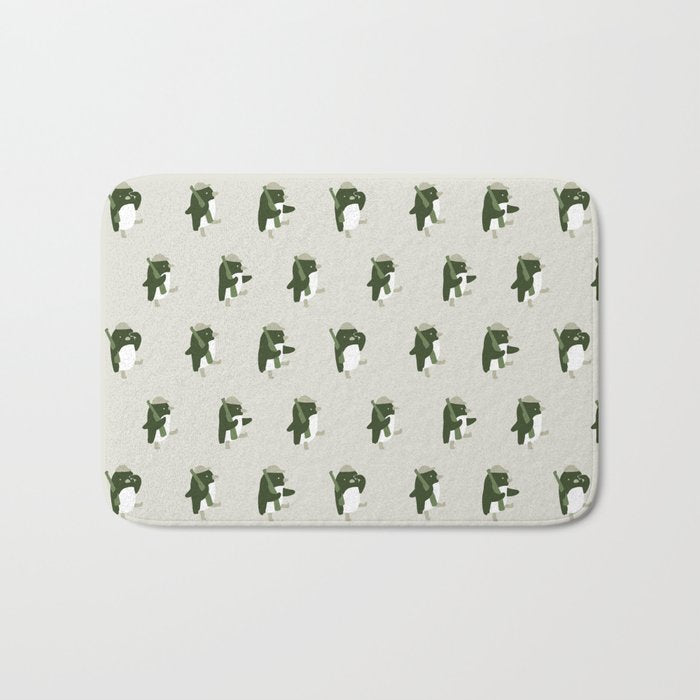 March of the Penguins pattern Bath Mat Gallery Image 1