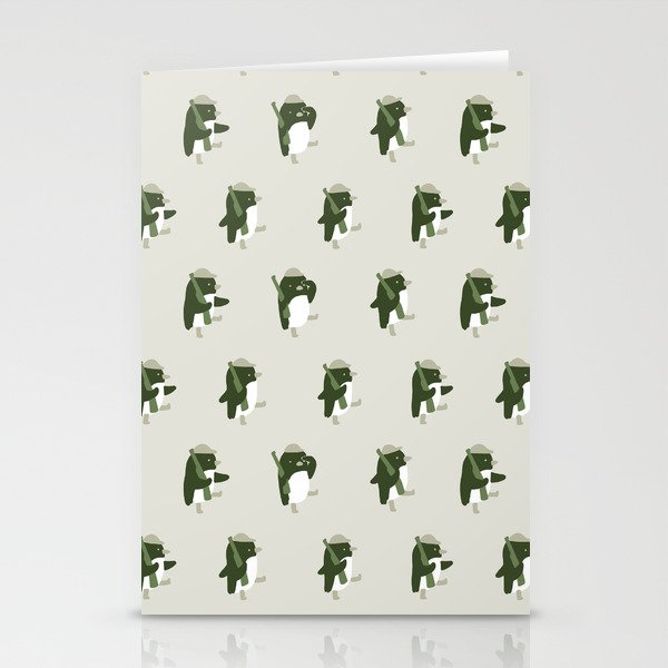 March of the Penguins pattern Stationery Card Gallery Image 1