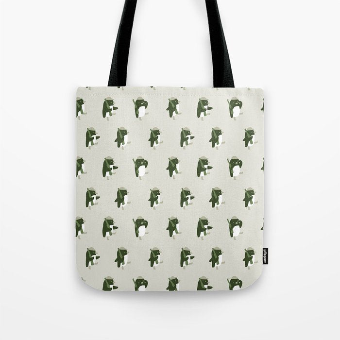 March of the Penguins pattern Tote Bag Gallery Image 1