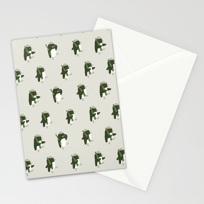 March of the Penguins pattern Stationery Card Gallery Image 2