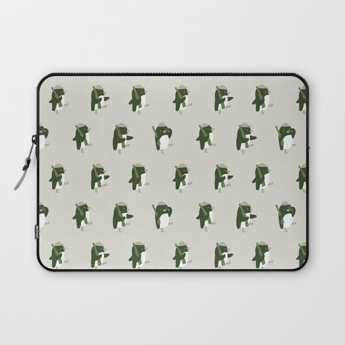 March of the Penguins pattern Laptop Sleeve Gallery Image 1