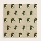 March of the Penguins pattern Wood Wall Art Gallery Image 1